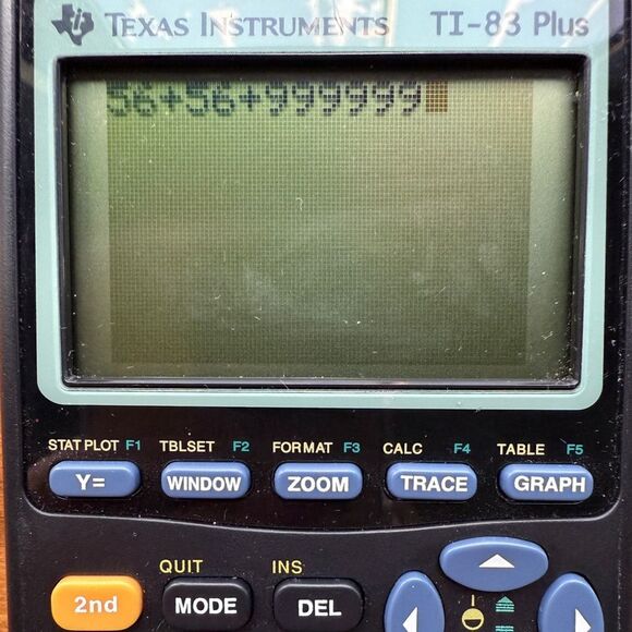 Ti-83 Texas Instruments Plus black graphing calculator with cover tested works - Picture 5 of 7